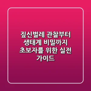 짚신벌레, 관찰부터 생태계 비밀까지: 초보자를 위한 실전 가이드