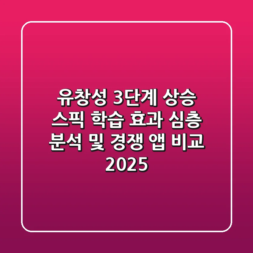 "유창성 3단계 상승?", 스픽 학습 효과 심층 분석 및 경쟁 앱 비교 2025